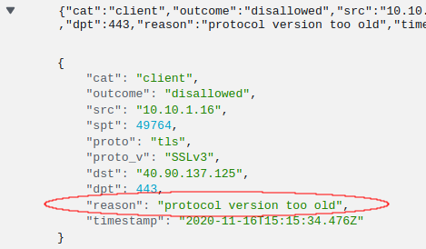 CloudWatch JSON expanded &quot;reason&quot; field